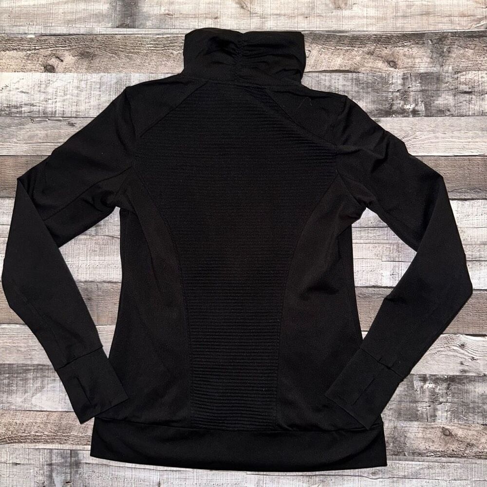 Athleta Stretch & Release Yoga Workout Zip Up Black Jacket | Size M - Picture 3 of 10